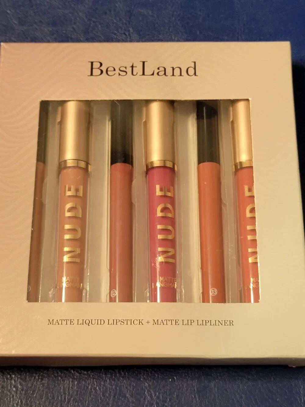 BestLand Set of Six Lip Liners and Lip Gloss New in Box